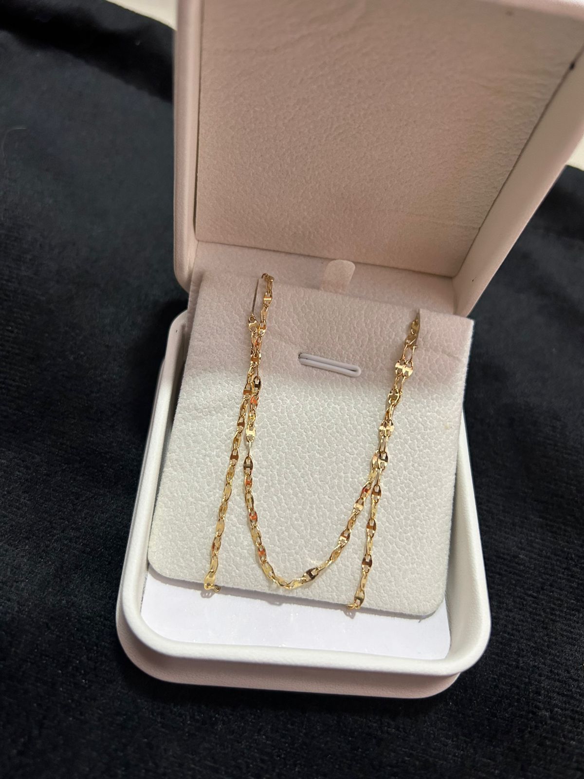 Cadena crispeta 18K
