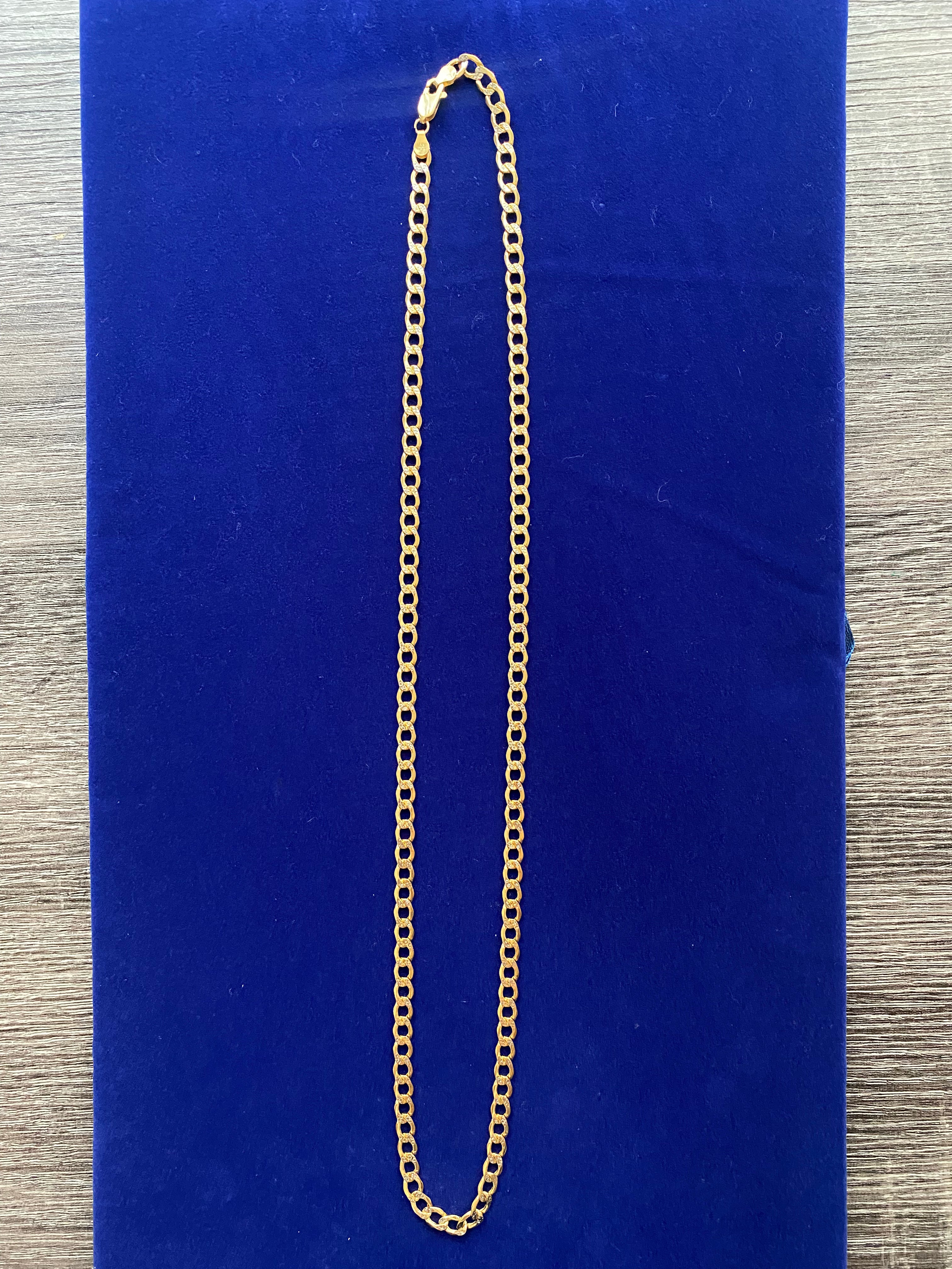 Chain cut diamond  14K